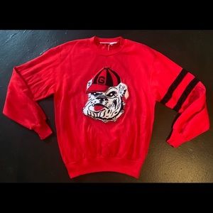 Amazing Vintage UGA Georgia Dawgs Sweatshirt Size L